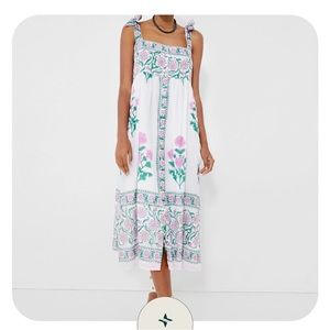 NWT Juliet Dunn Tuckernuck Orchid Poppy Tie Shoulder Dress sz 1(XS-S)